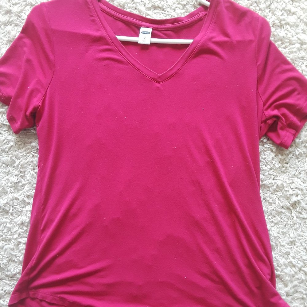 Old Navy Pink Short Sleeve Small T-Shirt